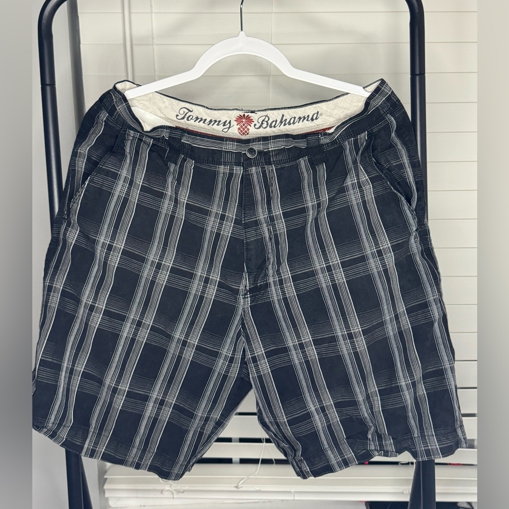 Tommy Bahama Charcoal Plaid Men's Shorts